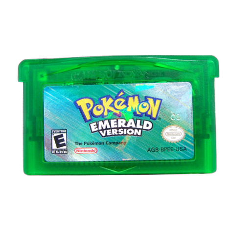 Unlocked Pokemon Emerald Complete Shiny Pokedex Max Items GBA 